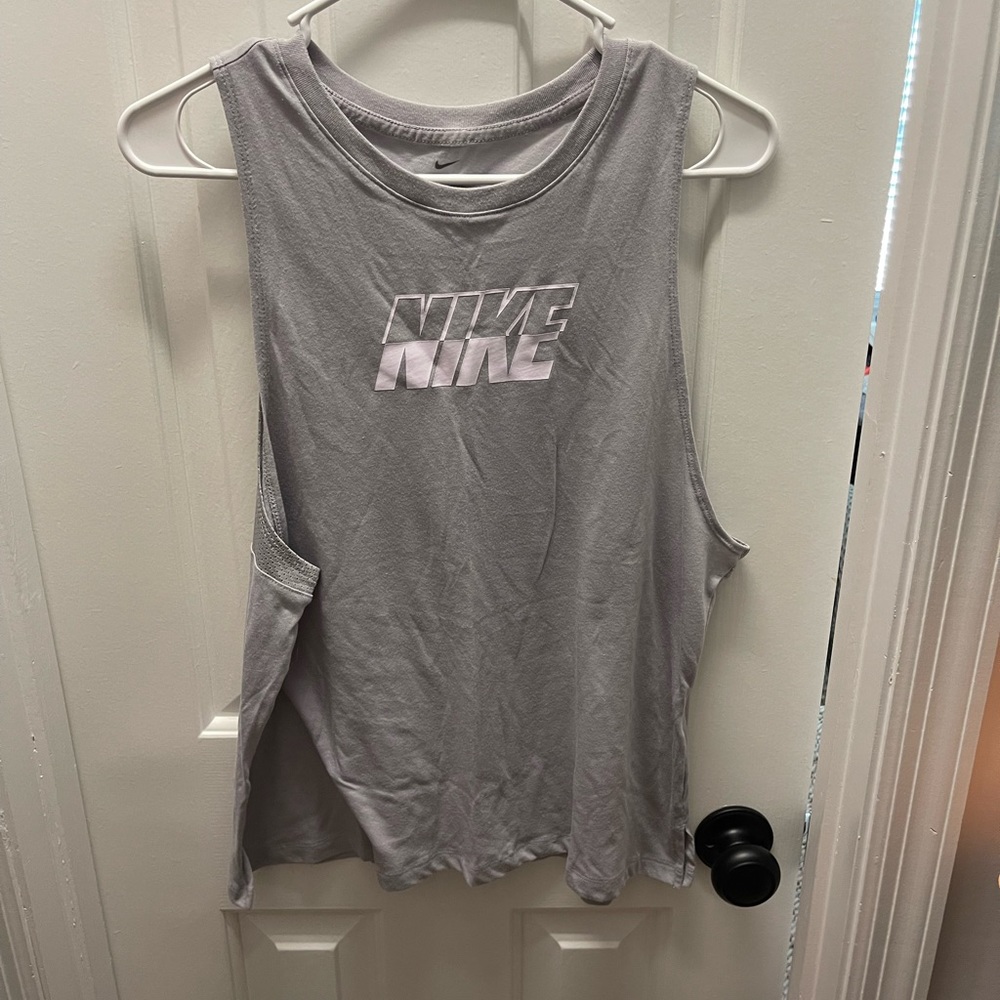 Grey Nike tank top